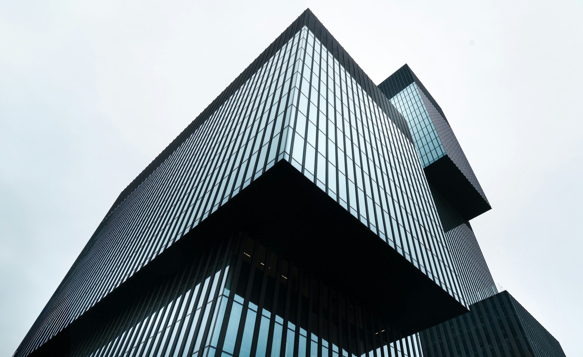 a very tall building with lots of windows
